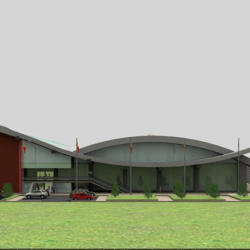 tennis courts and multifunctional hall