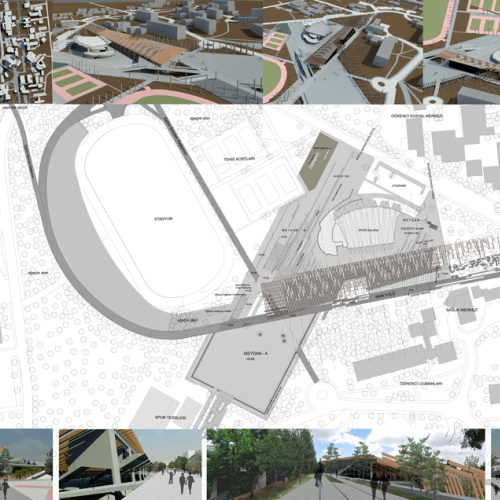 metu student centre building and metu square